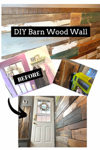 DIY Reclaimed Barn Wood Accent Wall