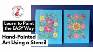 Learn to Paint the EASY Way | Hand-Painted Art Using a JRV Stencil