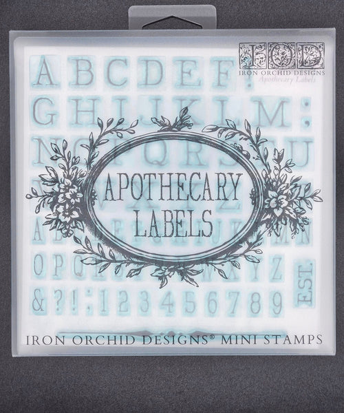 Iron Orchid Designs Apothecary Labels | IOD Decor Stamp