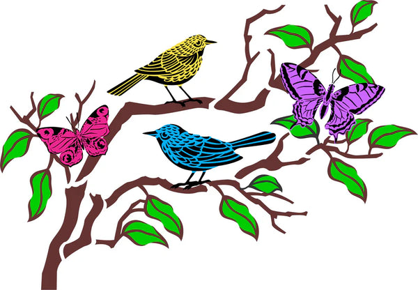 Flutter & Feather | JRV Stencils