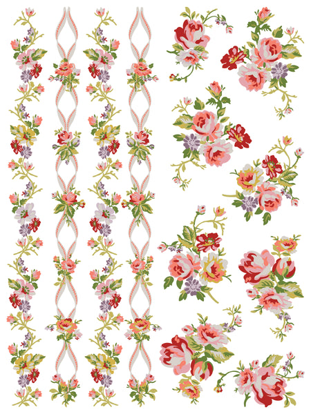 Iron Orchid Designs Ditsy Bloom | IOD Paint Inlay
