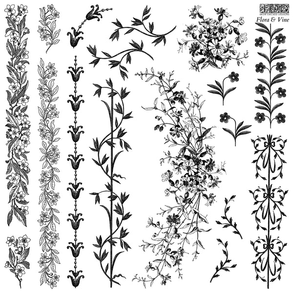 Iron Orchid Designs Flora & Vine | IOD Decor Stamp
