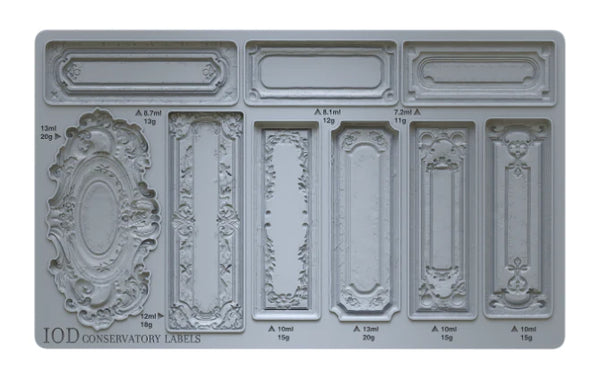 Iron Orchid Designs Conservatory Labels | IOD Mould