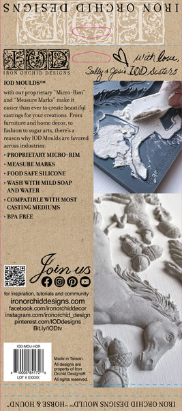 Iron Orchid Designs Horse & Hound | IOD Mould