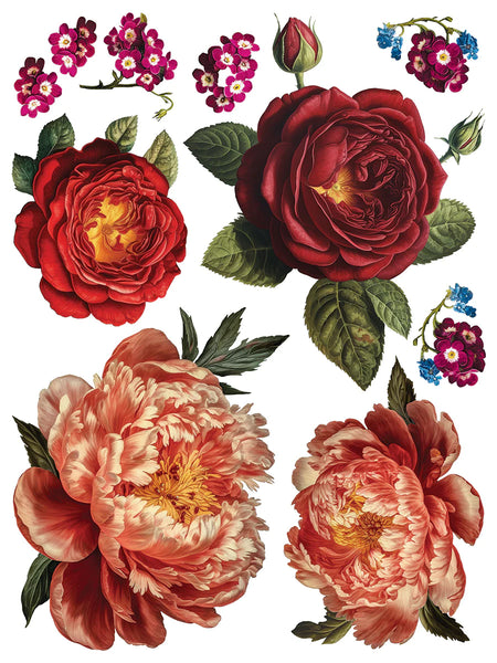 Iron Orchid Designs Collage De Fleurs | IOD Transfer
