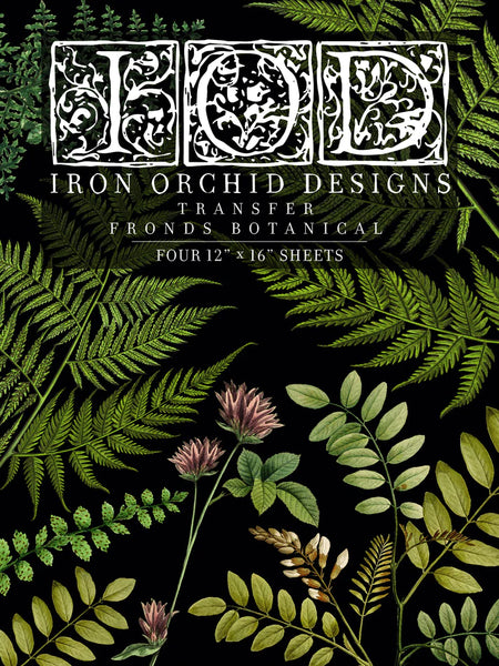 Iron Orchid Designs Fronds Botanicals | IOD Transfer