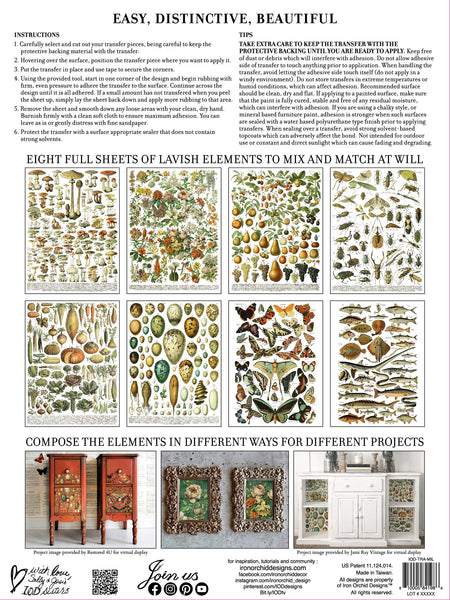 Iron Orchid Designs Millot’s Pages | IOD Transfer