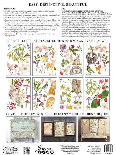 Iron Orchid Designs Whispering Willow | IOD Transfer