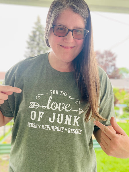 For the Love of Junk -Green Unisex T'Shirt