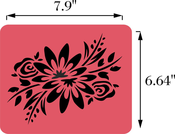 Long Flower Set JRV Stencils