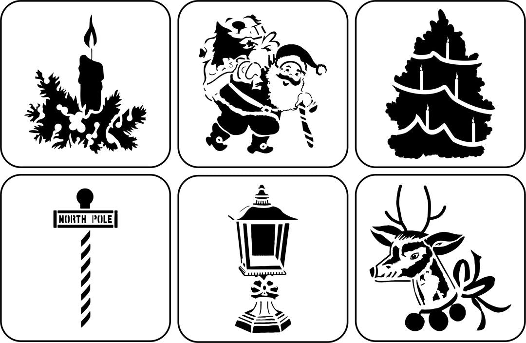 Vintage Christmas Mini Set | JRV Stencils – The Turned Leg Vintage Christmas Mini Set | JRV Stencils – The Turned Leg