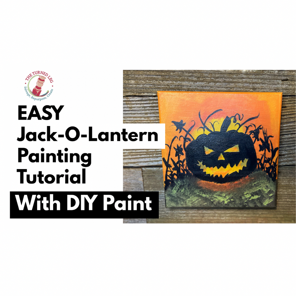 EASY Jack-O-Lantern Painting Tutorial Using DIY Paint