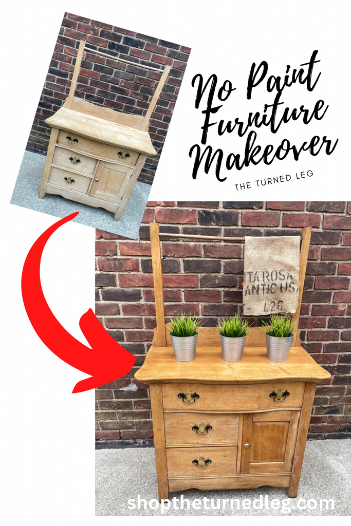 No Paint Furniture Makeover
