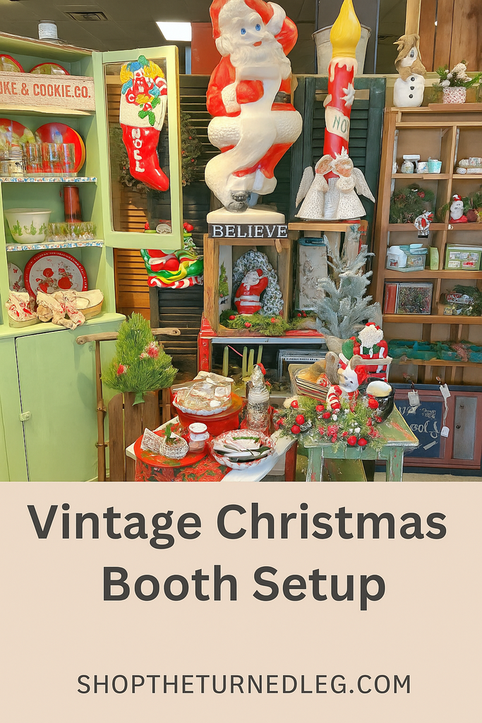 Vintage Christmas Booth Setup + Thrift With Me for Holiday Decor 🎄