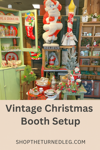 Vintage Christmas Booth Setup + Thrift With Me for Holiday Decor 🎄