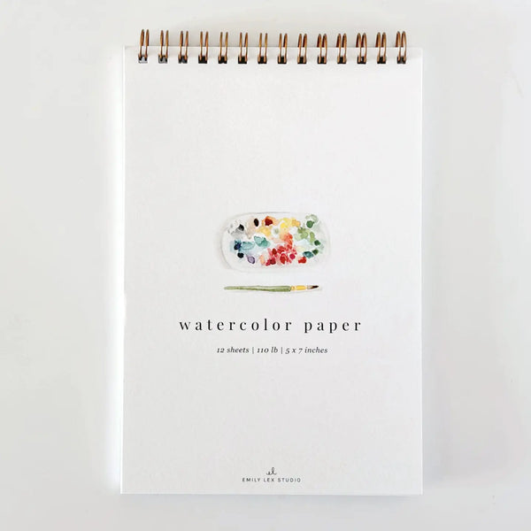 Spiral Watercolor Paper Pad, by Emily Lex Studio