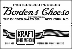 Cheese Box Labels 1 | JRV Stencils