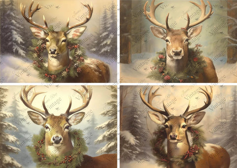 Holiday Deer | JRV Rice Paper | A4