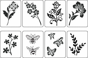 Flowers, Bees & Butterflies Mini Pack | JRV Stencils