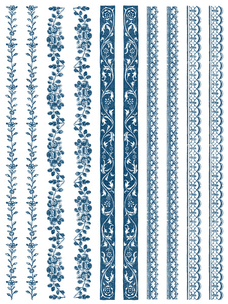 Iron Orchid Designs Delft Traditions Azure | IOD Paint Inlay