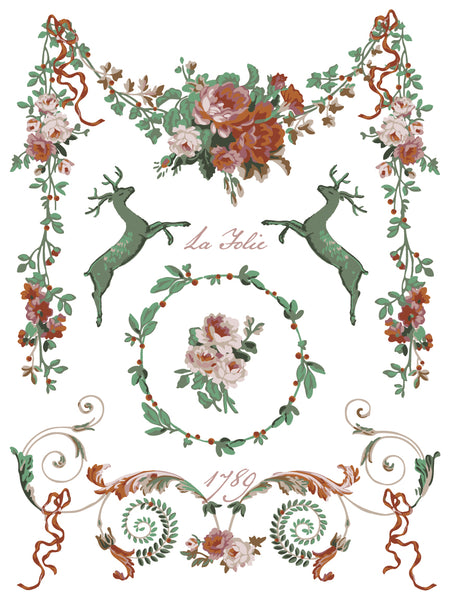 La Folie 12" x 16"| IOD Paint Inlay