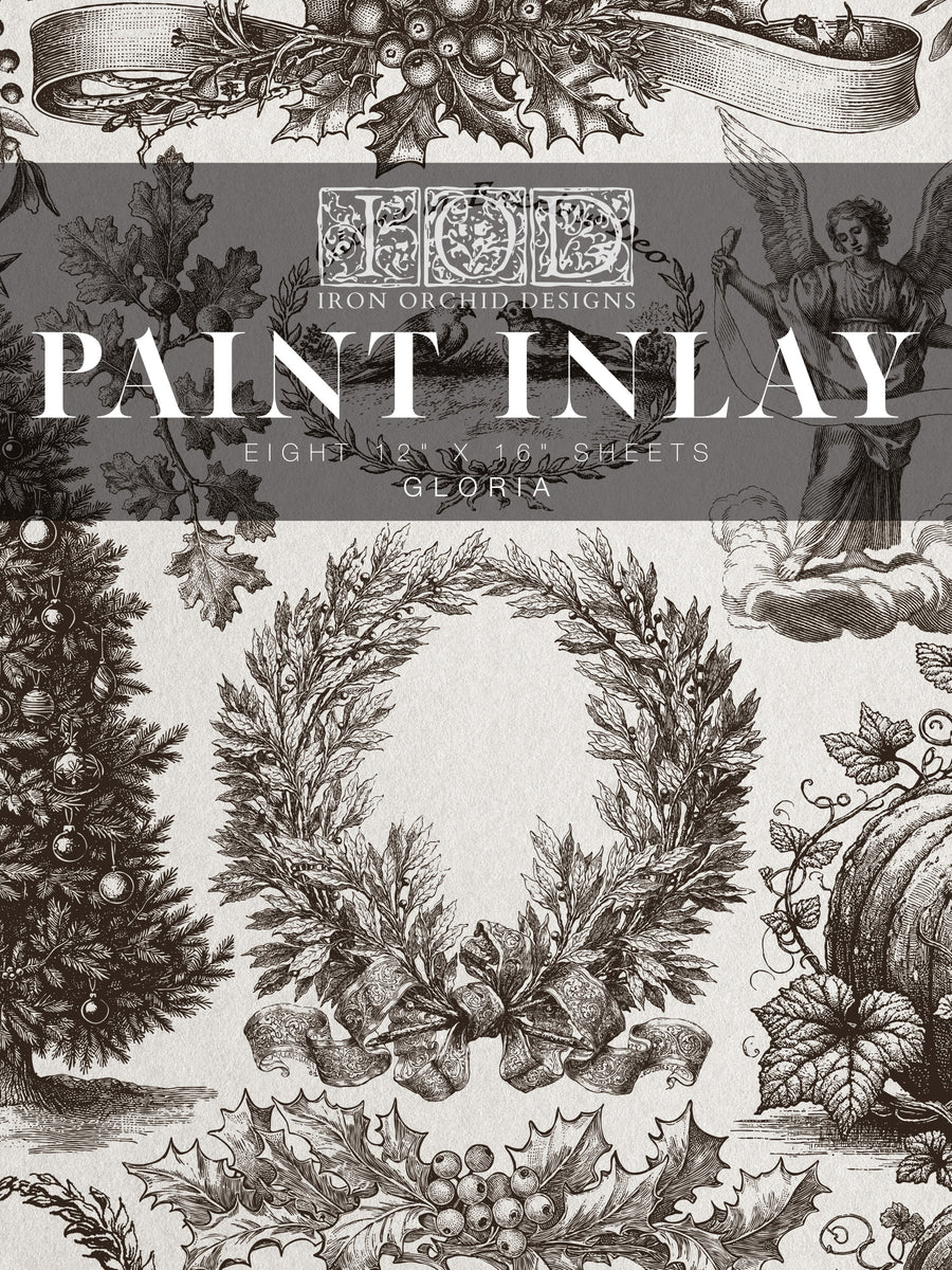 Iron Orchid Designs Gloria| IOD Paint Inlay – The Turned Leg