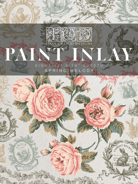 Iron Orchid Designs Spring Melody | IOD Paint Inlay PRE-ORDER ONLY