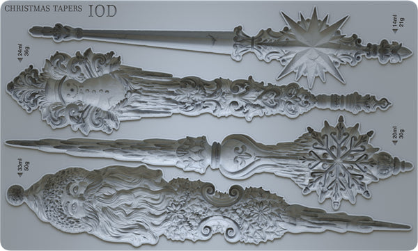 Iron Orchid Designs Christmas Tapers | IOD Mould