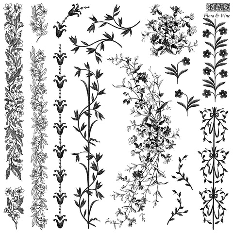 Iron Orchid Designs Flora & Vine | IOD Decor Stamp