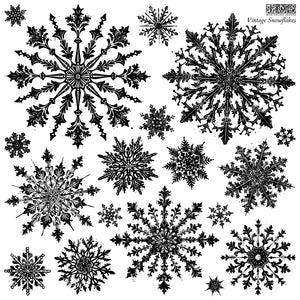 Iron Orchid Designs Vintage Snowflakes | IOD Stamp