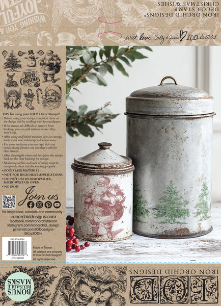 Christmas Wishes 12" x 12"| IOD Stamp