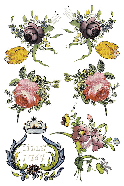 Iron Orchid Designs Fairytale Florals | IOD Transfer