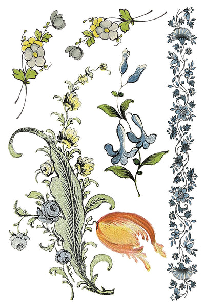 Iron Orchid Designs Fairytale Florals | IOD Transfer