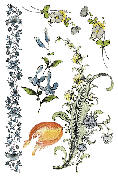 Iron Orchid Designs Fairytale Florals | IOD Transfer