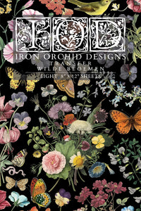 Iron Orchid Designs Wilde Bloemen | IOD Transfer PRE-ORDER ONLY