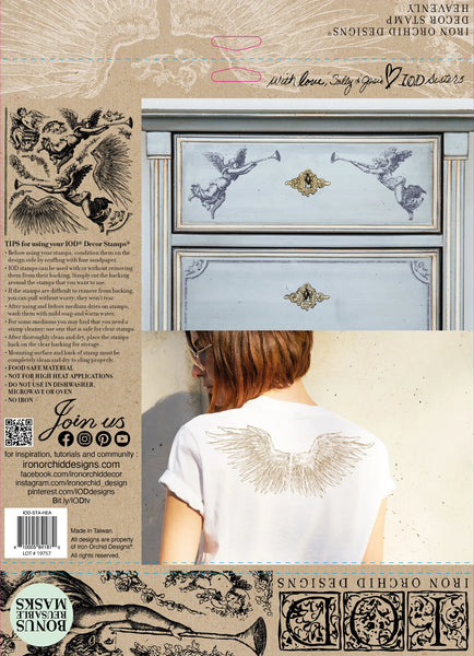 Iron Orchid Designs Heavenly | IOD Decor Stamp
