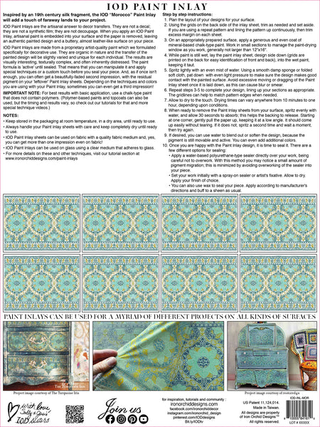 Iron Orchid Designs Morocco | IOD Paint Inlay