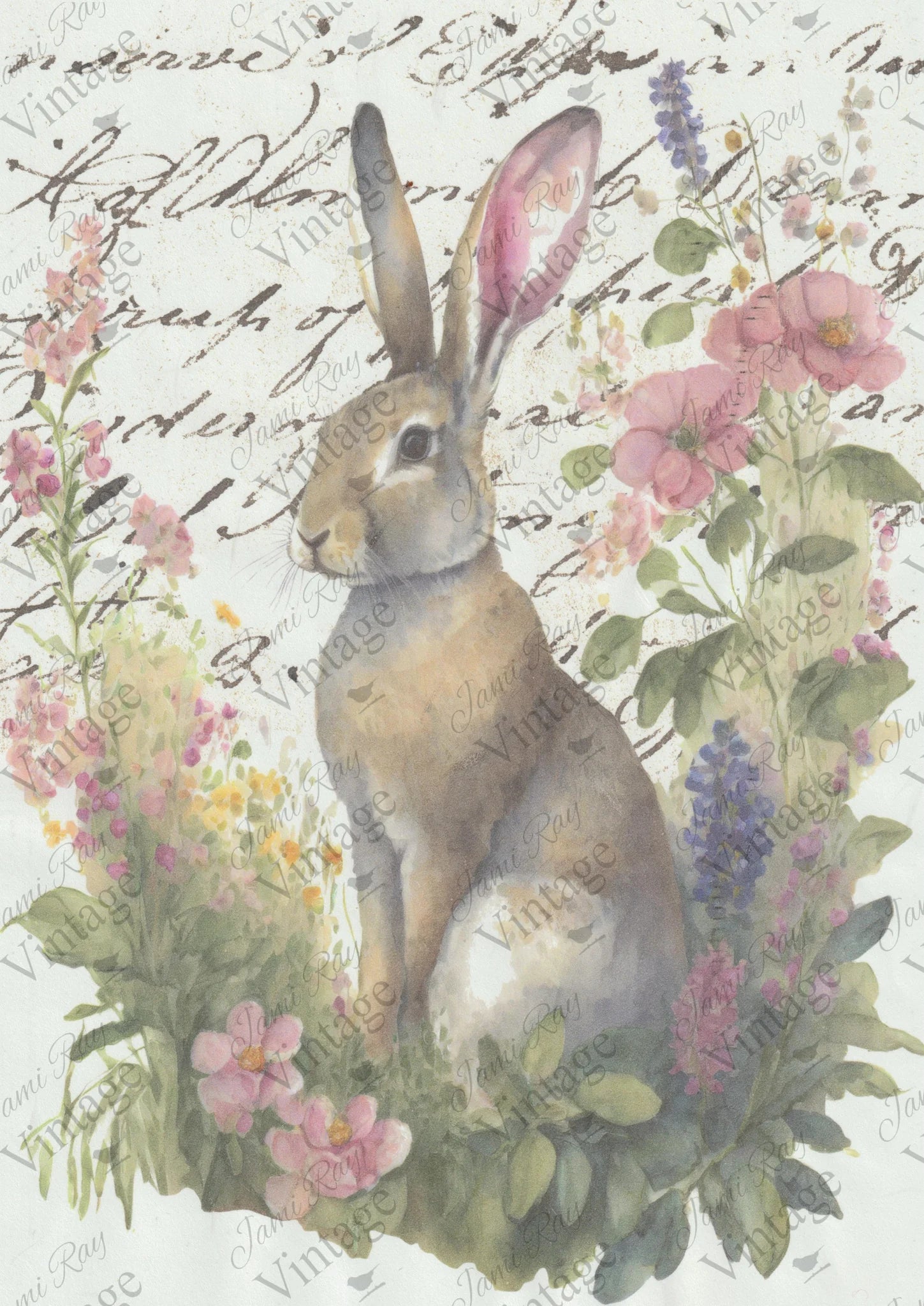 Ephemeral Bunny | JRV Rice Paper | A4
