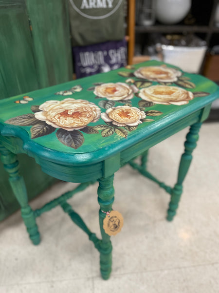 End Table with Roses