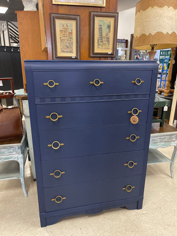 Waterfall Chest / Dresser in Navy