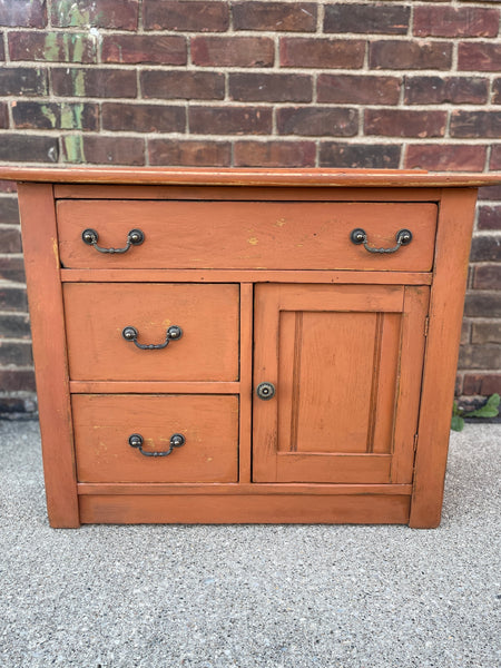 Hand-Painted Vintage Wash Stand