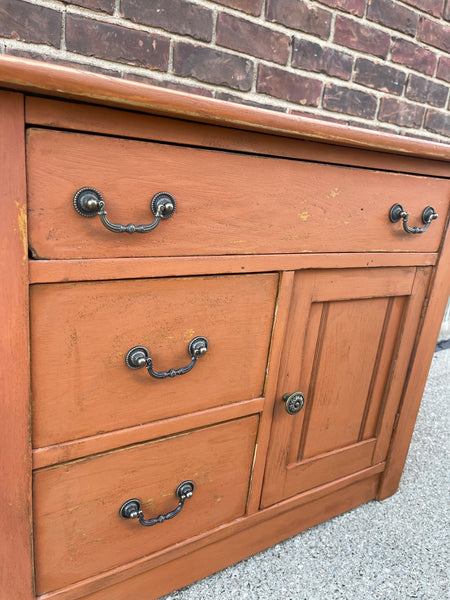 Hand-Painted Vintage Wash Stand