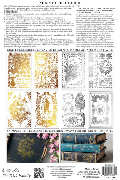 Athenaeum IOD Foil Transfer 8x12 Pad