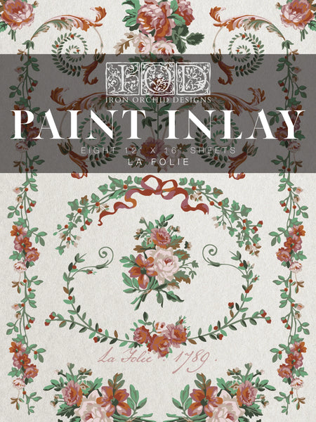 La Folie 12" x 16"| IOD Paint Inlay