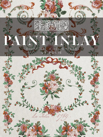 La Folie 12" x 16"| IOD Paint Inlay