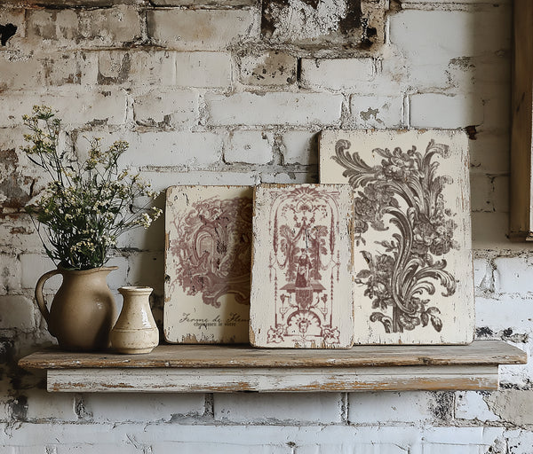 Hameau de la Reine 12" x 16"| IOD Paint Inlay