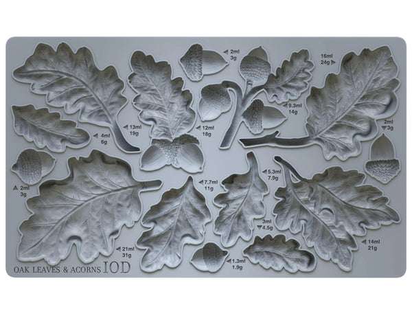 Iron Orchid Designs Oak Leaves & Acorns| IOD Mould