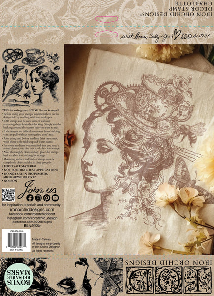 Iron Orchid Designs Charlotte 12"x12" | IOD Decor Stamp