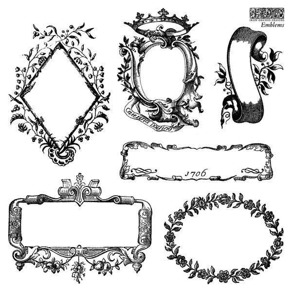 Emblems 6" x 6" | IOD Decor Stamp