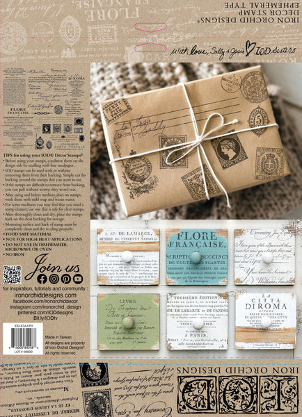 Iron Orchid Designs Ephemeral Type | IOD Decor Stamp